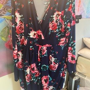 Floral Dress Sizw 3X